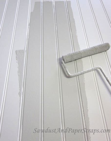 I love the idea of painting beadboard to bring some color into your bathroom, like this one. Quick and Easy Way to Paint Beadboard