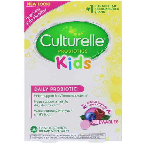 Culturelle Kids Chewables Probiotic Natural Bursting Berry 30 Ct