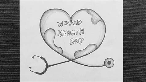 Pencil Drawings Easy Pencil Sketch World Health Day Poster Drawing