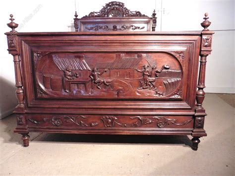 At only oak the oak tv units and cabinets that we stock include a range of solid oak pieces, all made from solid oak and created for a range of interior design styles. French Carved Oak Marriage Double Bed - Antiques Atlas