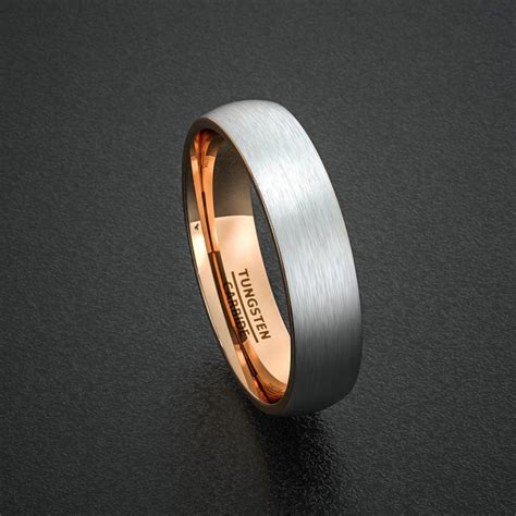 Shop our large selection of discounted men's wedding bands with no credit needed leasing. Mens Wedding Band Tungsten Ring Two Tone 6mm Brushed White ...
