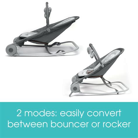 Summer 2 In 1 Bouncer And Rocker Duo Heather Gray Convenient And