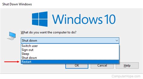 Windows Restart From Command Line