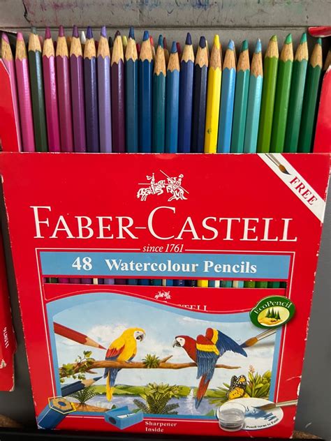 Faber Castell 48 Watercolour Pencils Hobbies And Toys Stationery