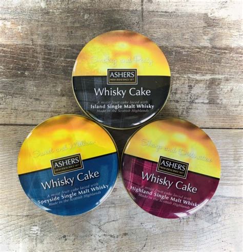Choice Of Whisky Liqueur Chocolate Cake Selection 3 Pack Ashers