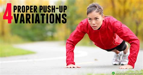 Four Variations For Proper Push Ups Easy Health Options