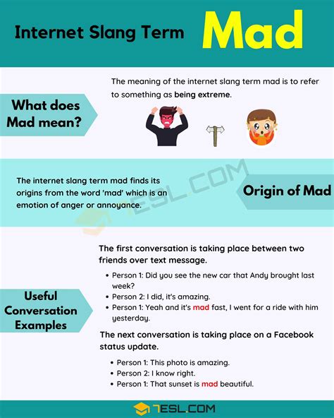 Mad Meaning What Does The Slang Term Mad Mean In English 7esl