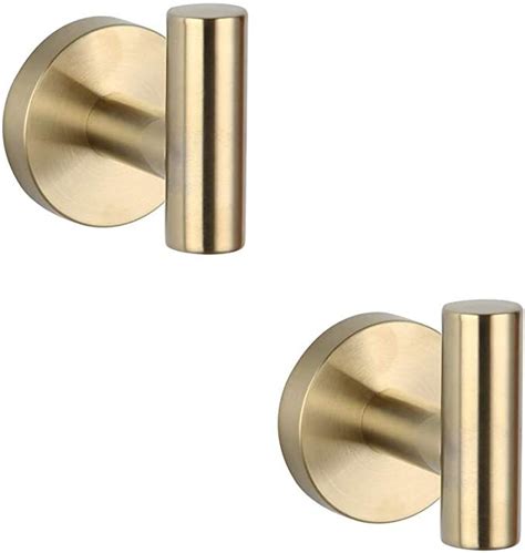 Check spelling or type a new query. GERZ Bathroom Brushed Gold Coat Hook SUS 304 Stainless Steel Single Towel/Robe Clothes Hook for ...