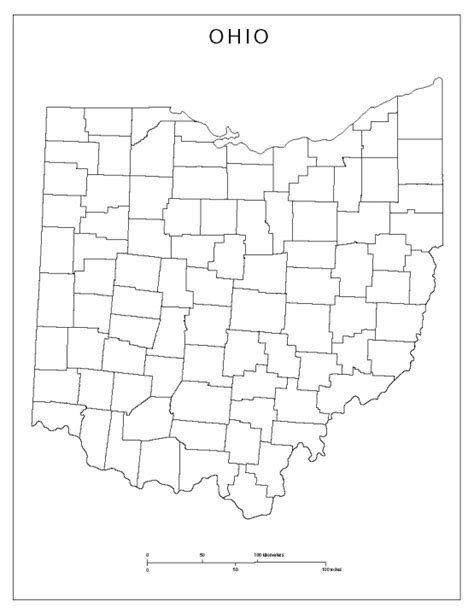 Ohio Blank Map