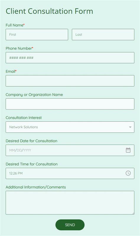 Free Appointment Forms Form Templates 123 Form Builder