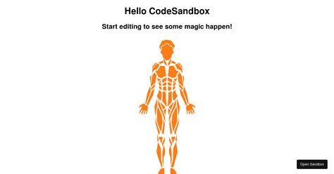 Reactjs Human Body Examples CodeSandbox