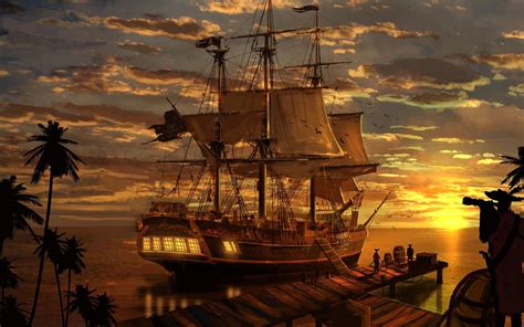 Art Artwork Fantasy Pirate Pirates Ship Boat