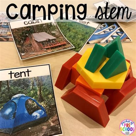 The paper and word cards are included in my camping math and literacy centers. Camping Centers and Activities | Camping & Pond Theme ...