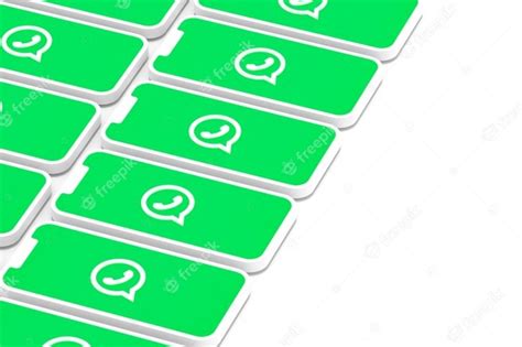 Render 3d Del Logo De Whatsapp Foto Premium