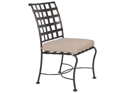 When cushions added to patio chairs made from these materials, they become more comfortable. OW Lee Classico Wrought Iron Dining Side Chair | OW951S