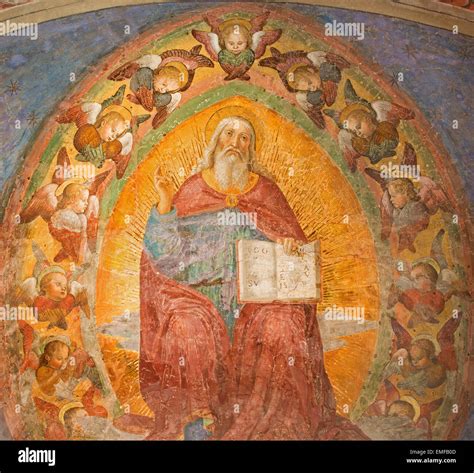 Rome Fresco Of God The Father By Antoniazzo Romano 1430 1510 In
