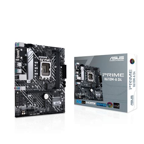 Buy Asus Prime H610m A D4 Gaming Motherboard Socket Intel Lga 1700