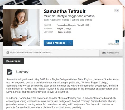 Take these steps to create a professional student cv that will impress admission committees and hiring managers: LinkedIn Tips for College Students | Samanthability ...
