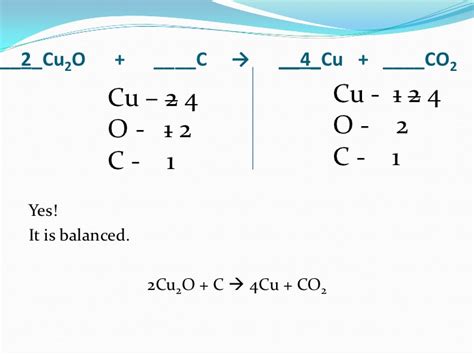 Chemical equation balance the following equations: Balancing equations