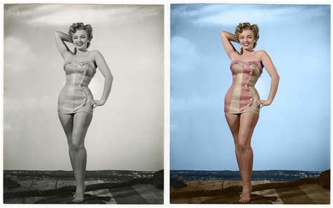 Marilyn Monroe By Earl Theisen R Colorization