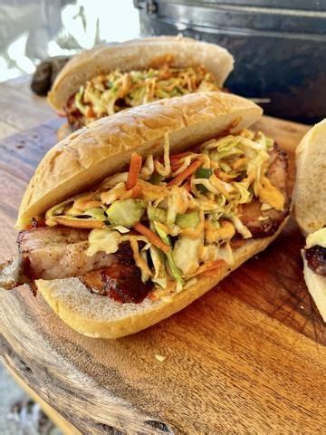 Pork Belly Sandwich With A Jalape O Slaw Grill Nation Recipes