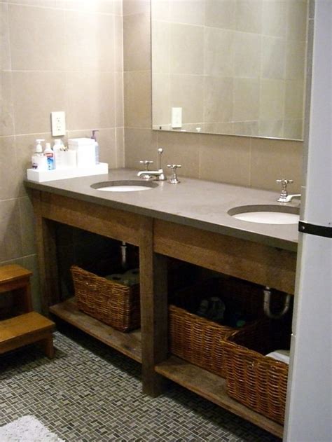 Affordable custom bathroom vanity and floor cabinets. Custom Bathroom Vanities All Using Recliamed Lumber ...