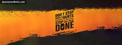 Don't Stop Motivational Facebook Cover Photo - QuotationWalls
