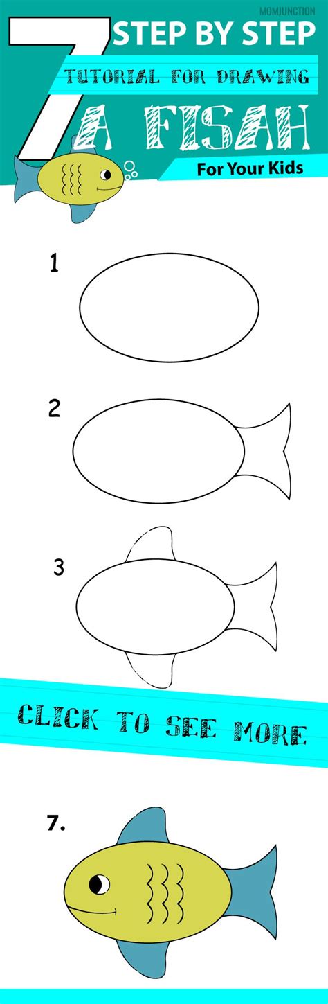 Here Is A Drawing Lesson That Helps You Teach How To Draw A Fish For