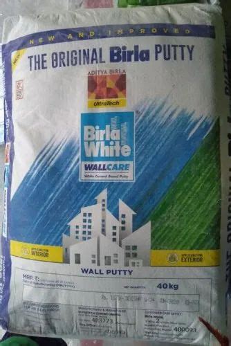 Birla White Wall Care Putty 40 Kg At Rs 800bag In Mumbai Id