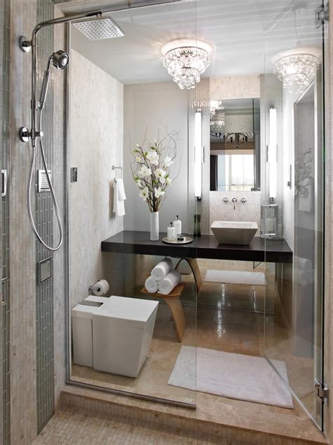A Sleek Space With Furnishings Pared Down The Master Bathroom Invites