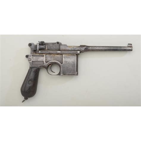 Broomhandle Mauser Semi Auto Pistol 763mm Cal 5 12 Barrel Blue