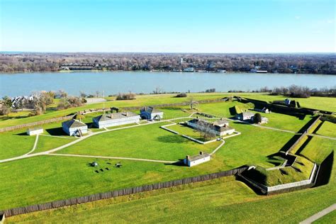 Aerial Historic Fort George National Historic Site In Niagara On The