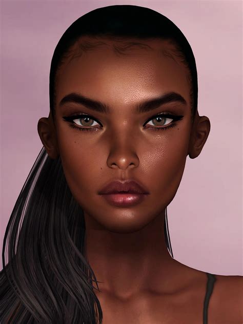 Black Women Beautiful Chest Blackwomenbeautiful Sims Cc Skin The