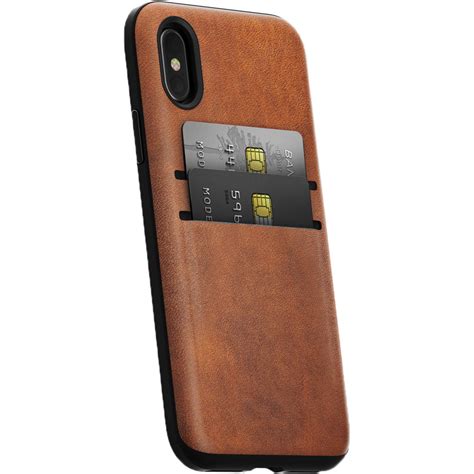 Nomad Wallet Case For Iphone X Rustic Brown Nm218r0w00 Bandh