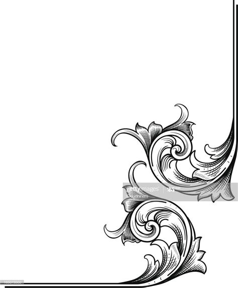 Scroll Engraving Template