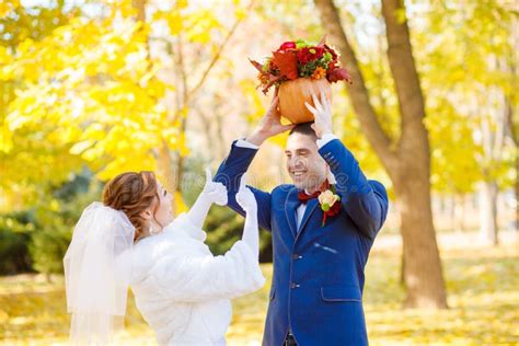Funny Bride And Groom Wedding Stock Photo Image Of Attractive