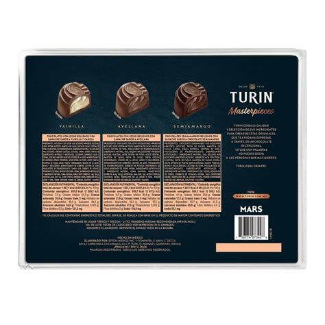 Chocolates Turin Masterpieces Avellana Semiamargo Vainilla 300 G