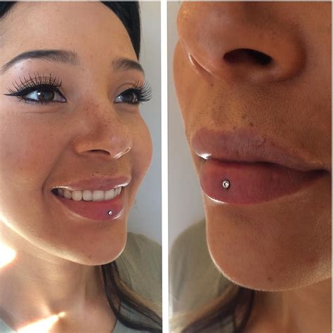 Pin By Bree Michelle On Beauty Vertical Labret Piercing Facial