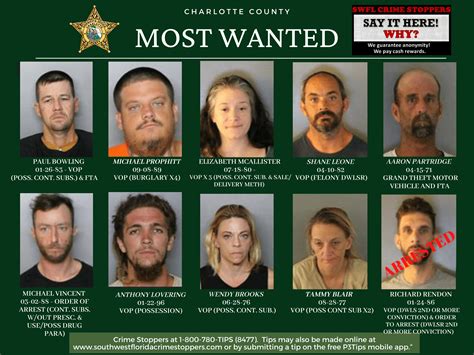 One Of Charlotte County’s Most Wanted Arrested At Knights Inn Additional Arrests Charlotte