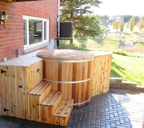 Our Round And Oval Cedar Hot Tub Kits Are Assembled On Site For More