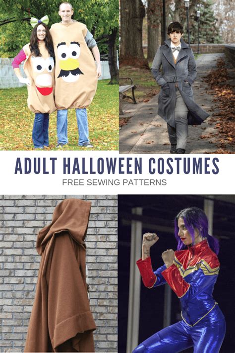 15 Adult Halloween Costumes Free Sewing Patterns On The Cutting