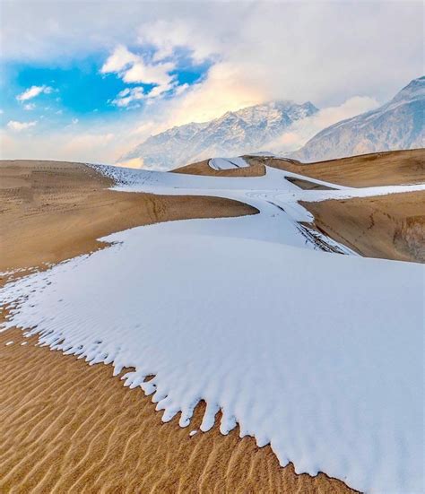 Where Snow Meets The Desert Skardu Pakistan Beautiful Nature