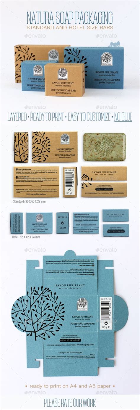 Natural handmade cosmetics for spa vector set. Natura Soap Packaging | Soap packaging, Soap packaging ...