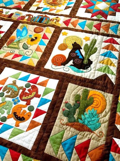 Quilt Pattern Quilt Quilting Sonoran Trail Southwest Desert Theme