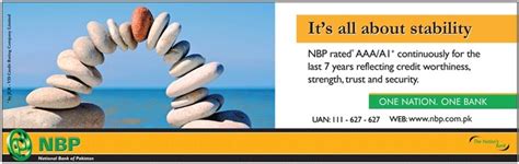 Scb offers islamic banking services. National Bank of Pakistan | Print Ad | Credit worthiness ...
