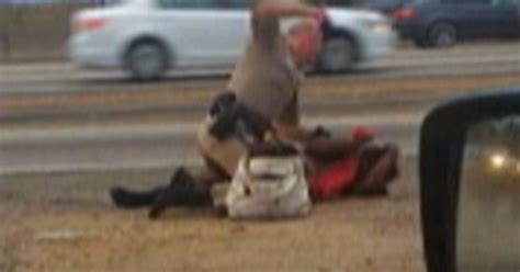 Video Shows Cop Punching Woman On La Freeway