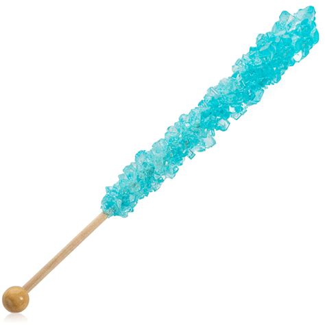 24 Rock Candy Sticks 12 Light Blue And 12 White Light Blue Is