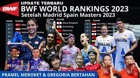 Ranking Bwf Terbaru Setelah Madrid Spain Masters Pramel