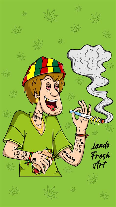 Shaggy Smoking Illustration Scooby Doo On Behance