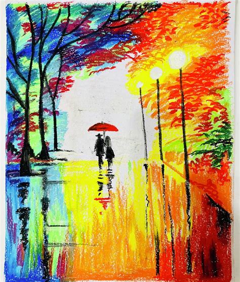 Walk In The Rain Painting By Ayushi Chaukse Fine Art America